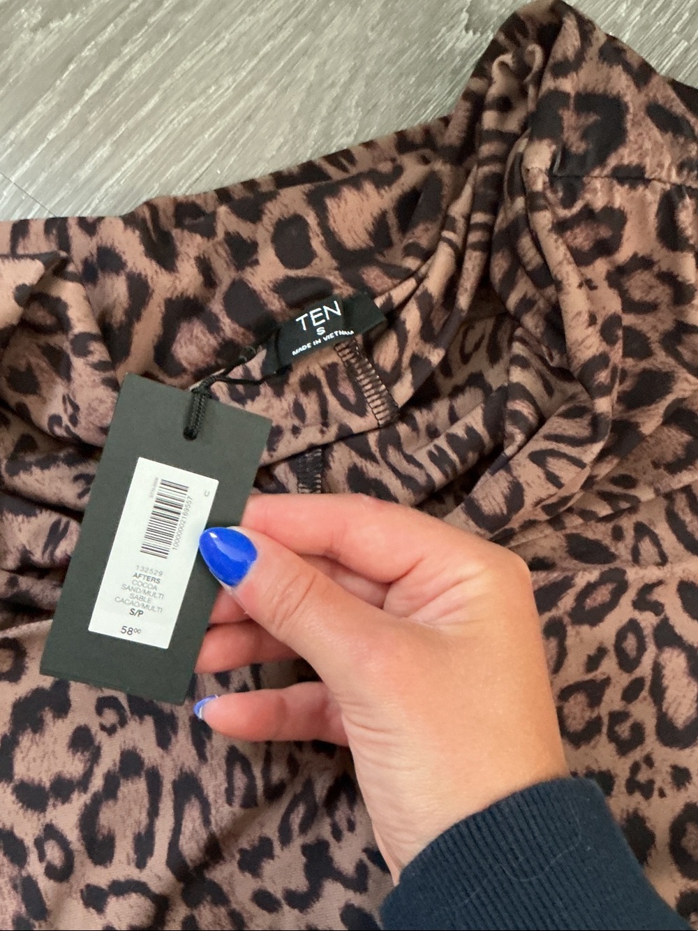 Aritzia Leopard-Print A-Line Mini Skirt - Brown & Black